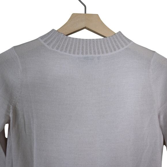 Club Monaco Womens XS Wool Blend Pullover Cuffed Sleeve Sweater - Picture 4 of 11